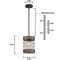 Westinghouse Pendant 60W Langston ORB Vintage Pine Accents Cage Shade 6118000 - alternate 6